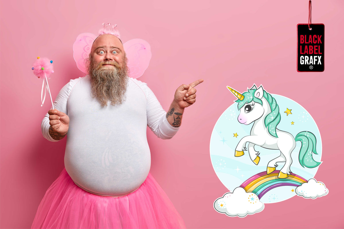 Wandtattoo Comic Einhorn Kinderzimmer WallArtML181