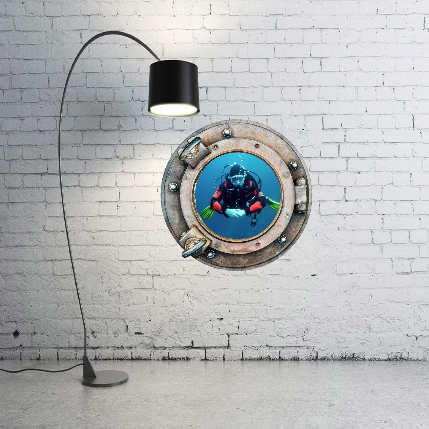 Wandtattoo Bullauge Taucher WallArtML256