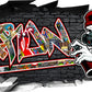 Wandtattoo Graffiti Aaron