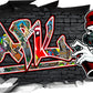 Wandtattoo Graffiti Carl