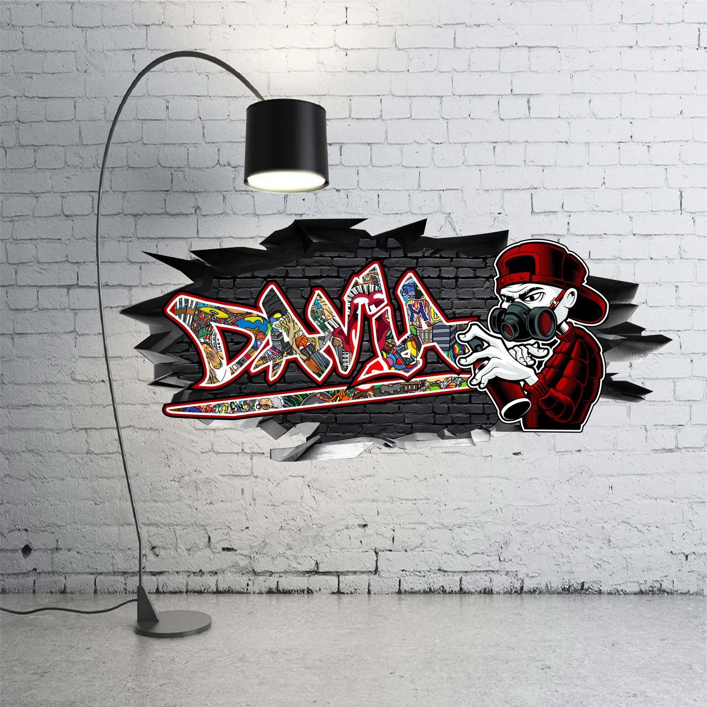 Wandtattoo Graffiti Davia