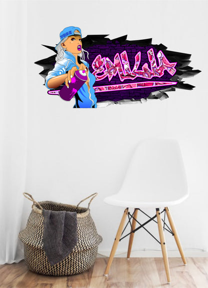 Wandtattoo Graffiti Emilia