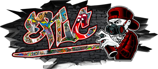 Wandtattoo Graffiti Eric