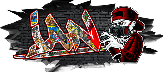 Wandtattoo Graffiti Jan