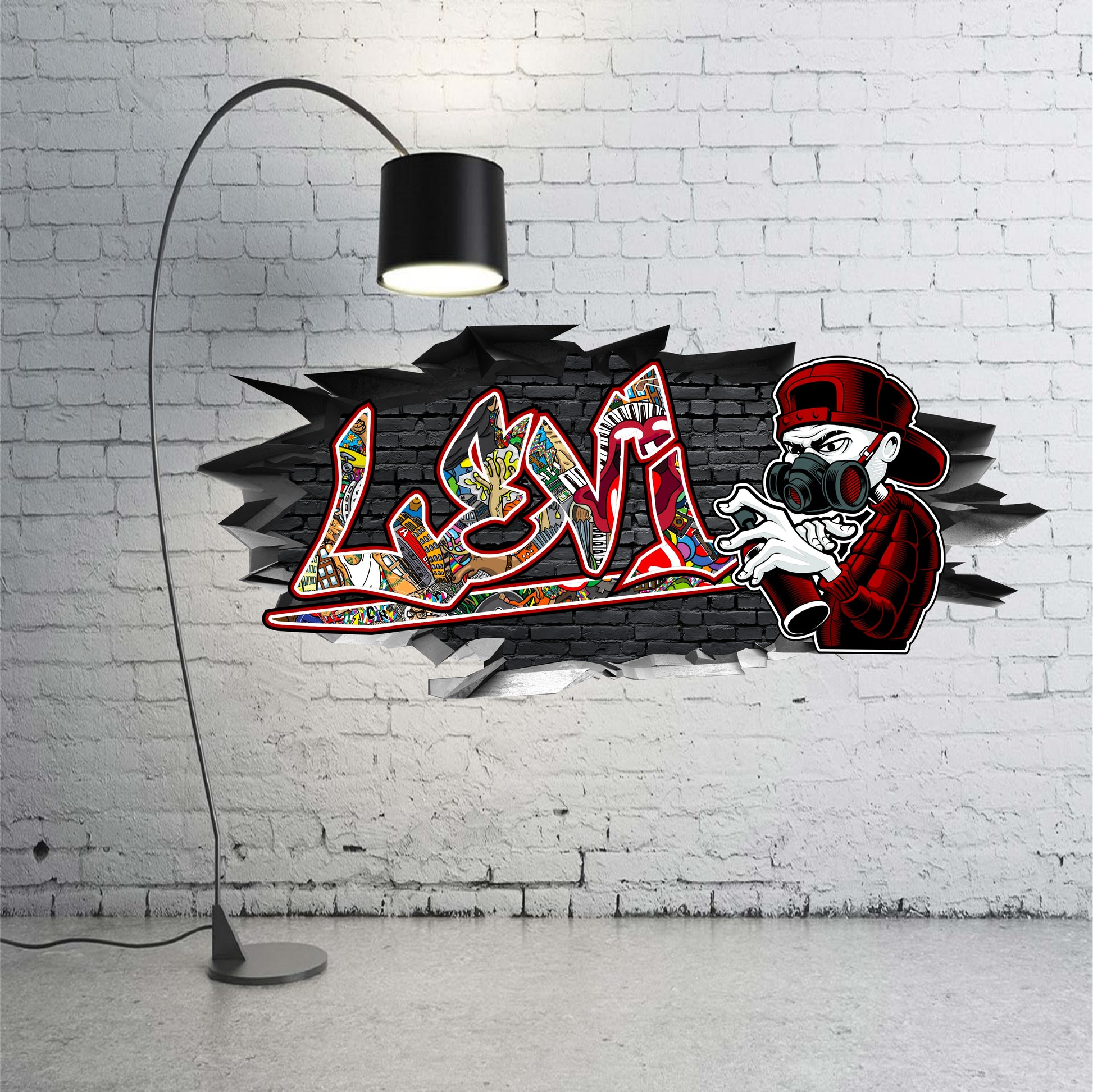 Wandtattoo Graffiti Levi BLACK LABEL GRAFX wandtattoo-graffiti-levi-black-label-grafx