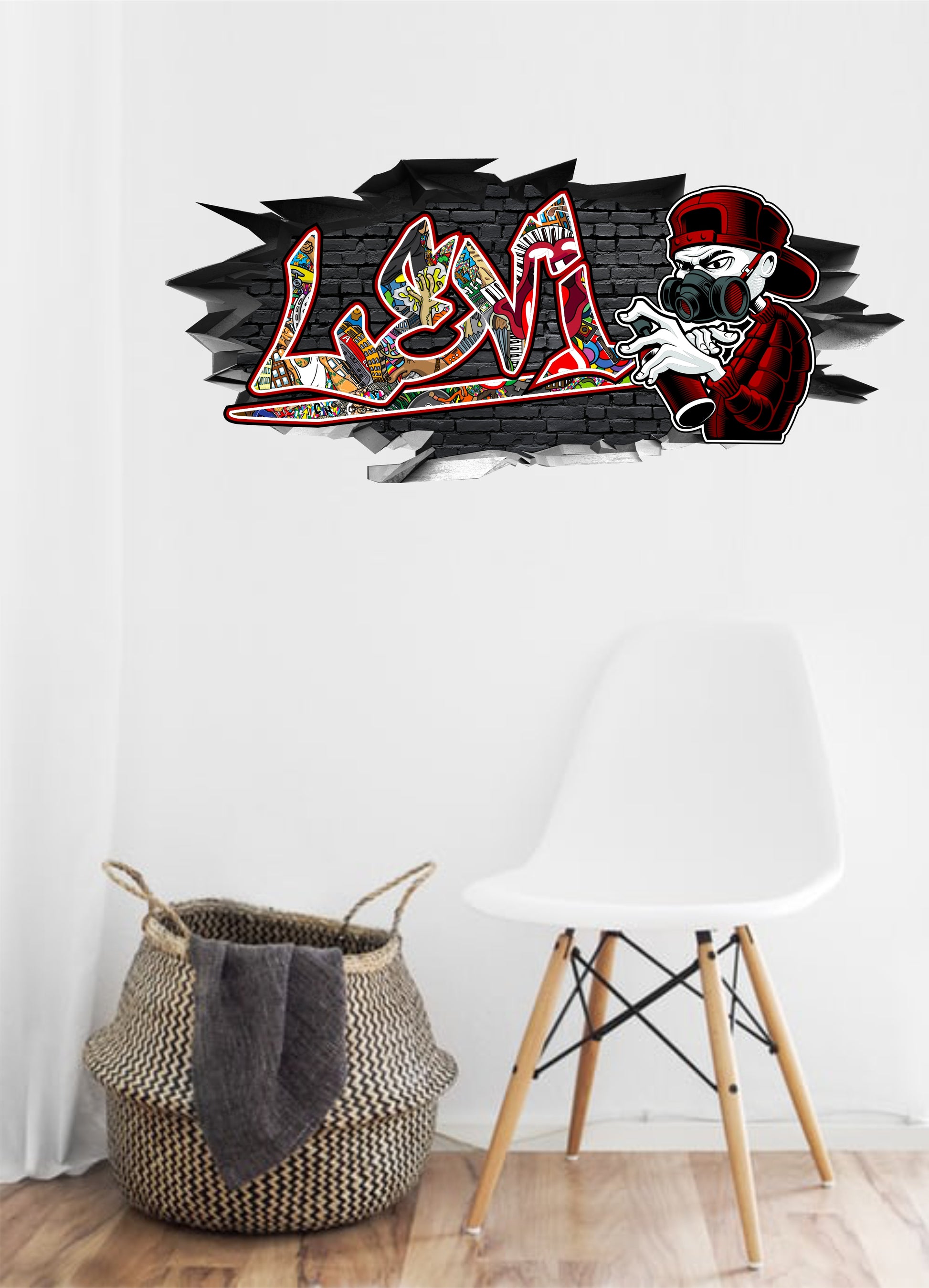 Wandtattoo Graffiti Levi BLACK LABEL GRAFX wandtattoo-graffiti-levi-black-label-grafx