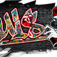 Wandtattoo Graffiti Luis