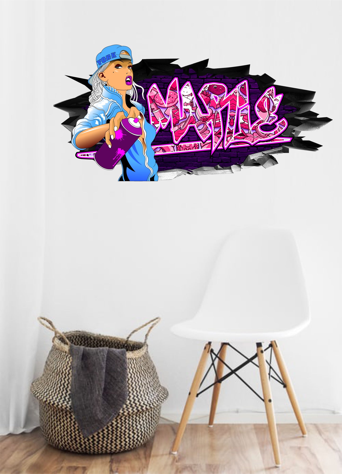 Wandtattoo Graffiti Marie