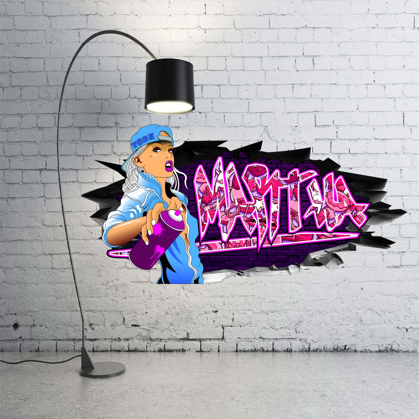 Wandtattoo Graffiti Martha