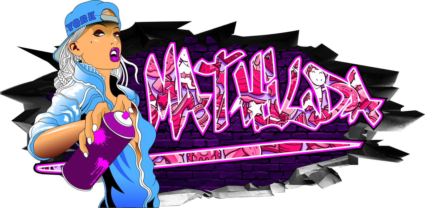 Wandtattoo Graffiti Mathilda