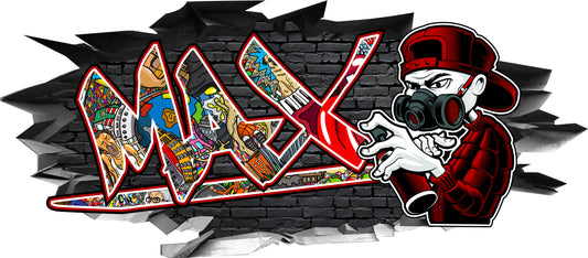 Wandtattoo Graffiti Max