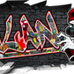 Wandtattoo Graffiti Milan