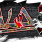 Wandtattoo Graffiti Milo