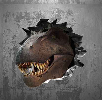 Wandtattoo  Mauerloch Dinosaurier WallArtML111