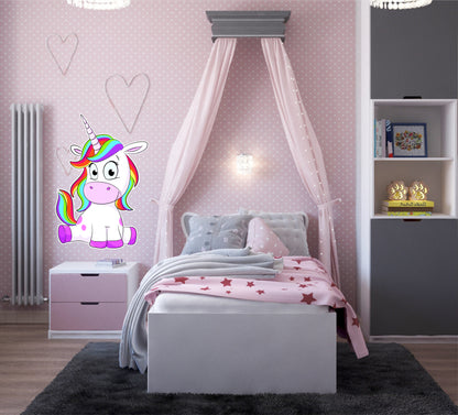 Wandtattoo Comic Einhorn Kinderzimmer WallArtML180
