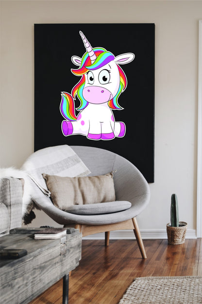 Wandtattoo Comic Einhorn Kinderzimmer WallArtML180