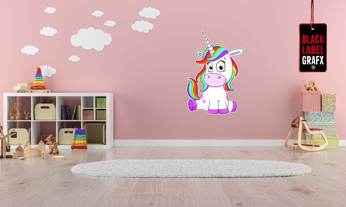 Wandtattoo Comic Einhorn Kinderzimmer WallArtML180
