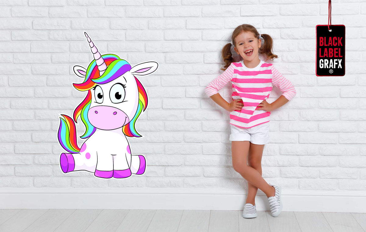 Wandtattoo Comic Einhorn Kinderzimmer WallArtML180