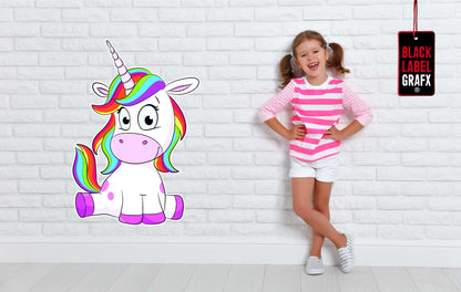 Wandtattoo Comic Einhorn Kinderzimmer WallArtML180