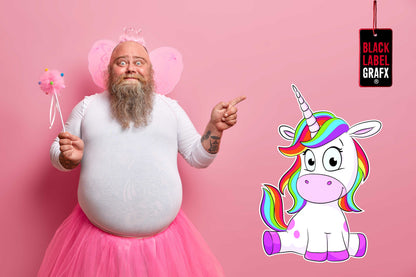 Wandtattoo Comic Einhorn Kinderzimmer WallArtML180