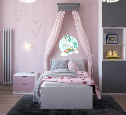 Wandtattoo Comic Einhorn Kinderzimmer WallArtML181