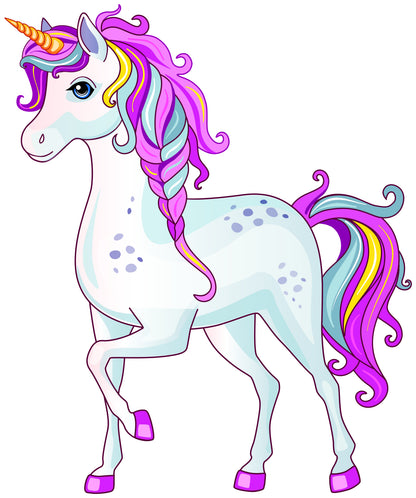 Wandtattoo   Einhorn Comic Kinderzimmer WallArtML182