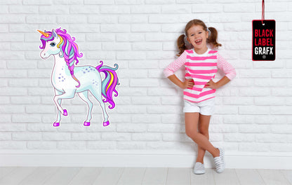 Wandtattoo   Einhorn Comic Kinderzimmer WallArtML182