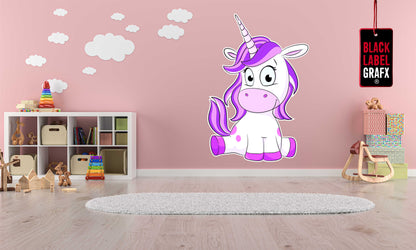 Wandtattoo Comic Einhorn Kinderzimmer WallArtML184