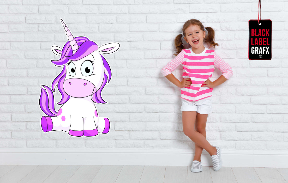Wandtattoo Comic Einhorn Kinderzimmer WallArtML184