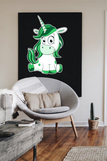 Wandtattoo Comic Einhorn Kinderzimmer WallArtML185