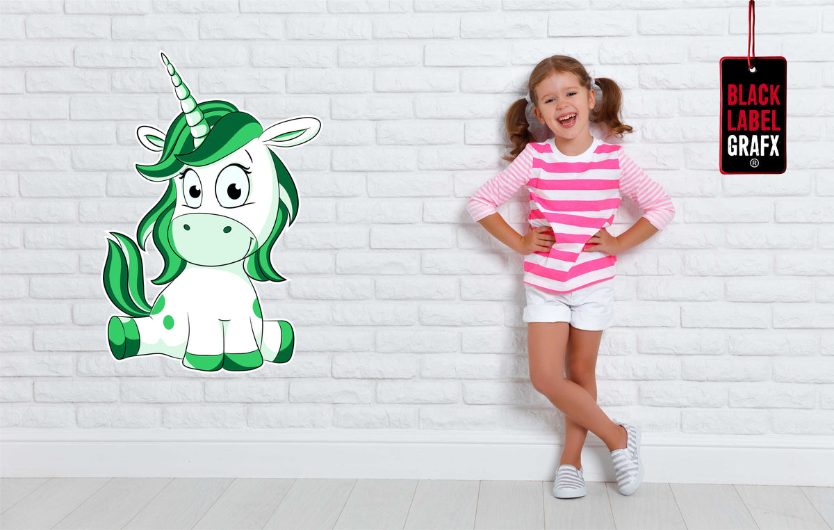 Wandtattoo Comic Einhorn Kinderzimmer WallArtML185