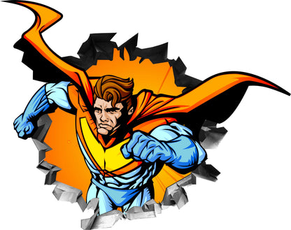 Wandtattoo Superman Comic WallArtML204