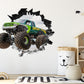 Wandtattoo Mauerloch Monstertrack WallArtML277