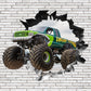 Wandtattoo Mauerloch Monstertrack WallArtML277