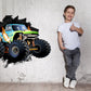 Wandtattoo Mauerloch Monstertrack WallArtML283