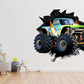 Wandtattoo Mauerloch Monstertrack WallArtML283