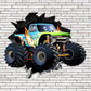 Wandtattoo Mauerloch Monstertrack WallArtML283