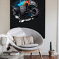 Wandtattoo Mauerloch Monstertrack WallArtML284