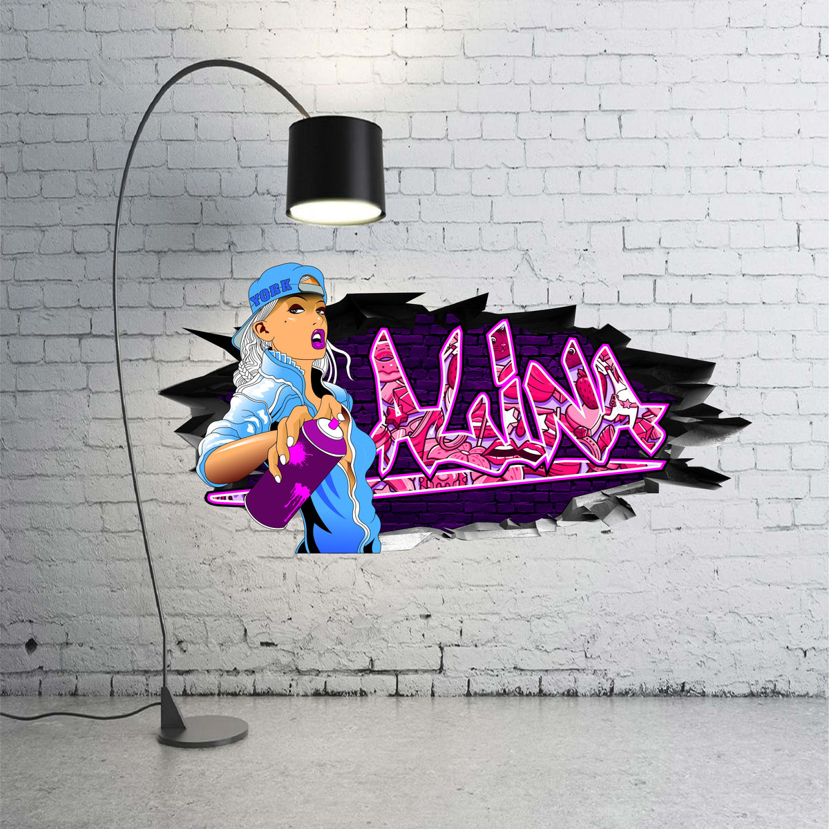 wandtattoo graffiti Wandtattoo Graffiti Alina – BLACK-LABEL-GRAFX