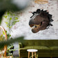 Wandtattoo Mauerloch Dinosaurier WallArtML111