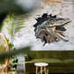 Wandtattoo Mauerloch Dinosaurier WallArtML117