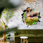 Wandtattoo  Mauerloch Dinosaurier WallArtML123