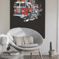 Wandtattoo Mauerloch Feuerwehr WallArtML216