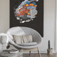 Wandtattoo Mauerloch Feuerwehr WallArtML217