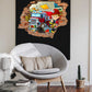Wandtattoo Mauerloch Feuerwehr WallArtML219