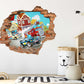 Wandtattoo Mauerloch Feuerwehr WallArtML222