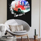 Wandtattoo Mauerloch Feuerwehr WallArtML223