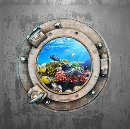 Wandtattoo Bullauge Korallen WallArtML249